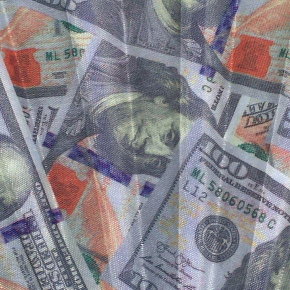 Money Fan Bank Note Foldable Green $100 Dollar Bills - Picture 2 of 5